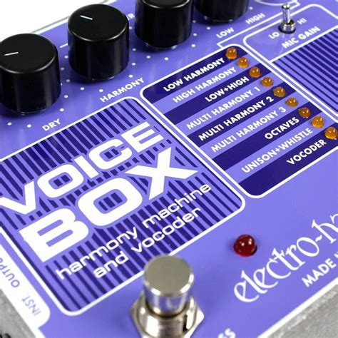 electro harmonix voice box vocal effects processor pedal|ehx voice box.